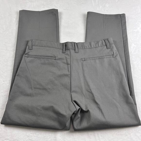 Dickies Men’s Gray Work Pants size 36x30 Slim Fit Straight Leg - Picture 2 of 5